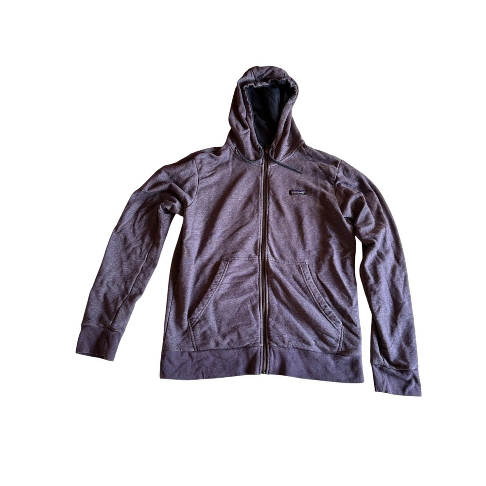 Patagonia P-6 Label French Terry Full-Zip Hoody Mens Medium Purple
